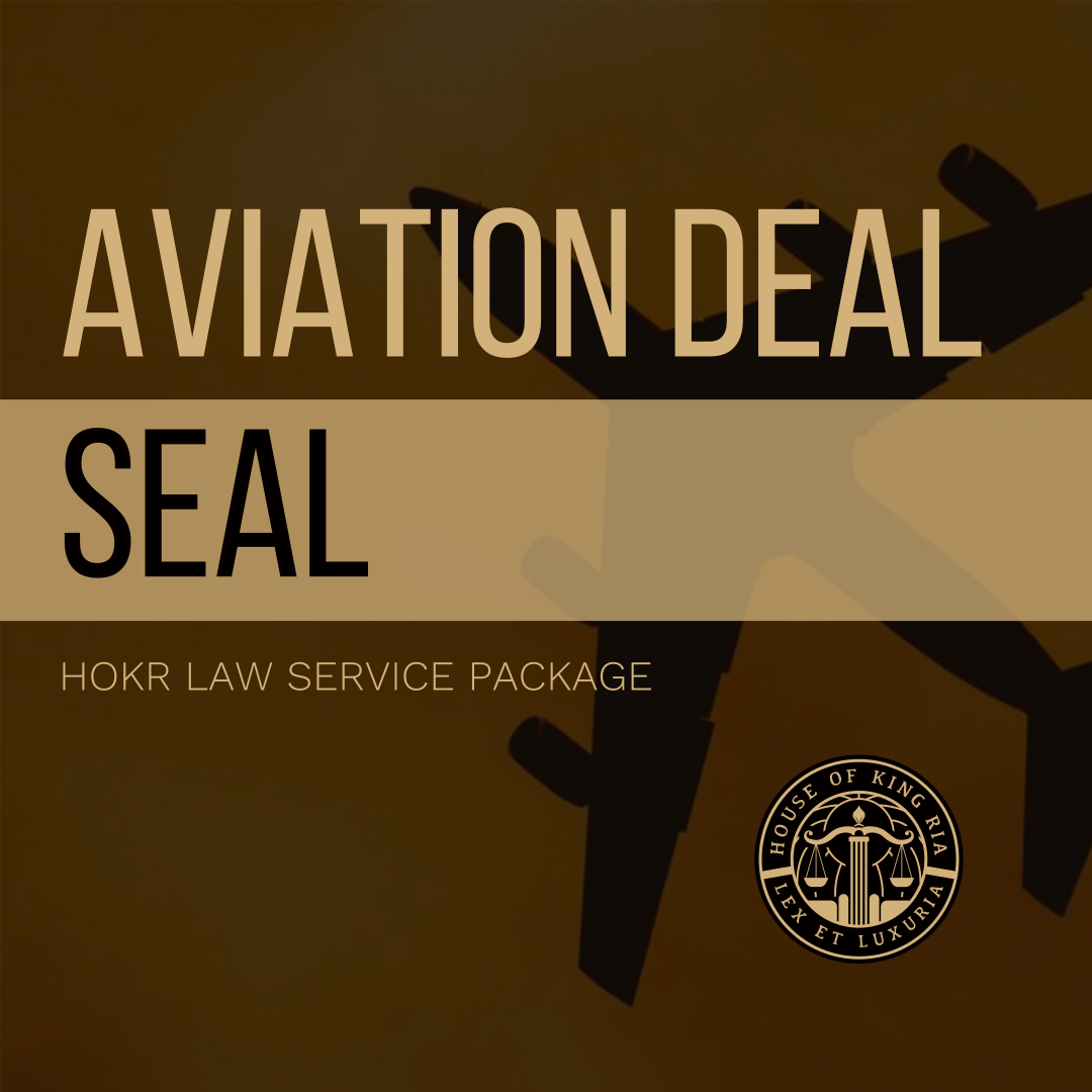 A closed deal must remain closed, and we ensure this. Our Aviation Deal Seal is an essential tool for every jet business. It provides legal consultations and prepares clearance memoranda of understanding alongside the relevant sale agreements for purchasing a plane or fleet, be it for personal or corporate use.