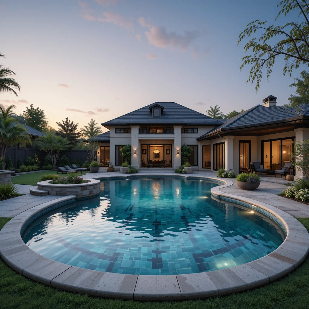 Elevate your pool design journey with our Pool Mood Board, featuring 100 meticulously curated AI-generated concepts. Whether you envision an outdoor organic wetland with a swampy feel and biophilic elements or a minimalist indoor spa pool, this comprehensive design package provides the practical visuals of future executions. Present your conceptual direction, and our prompts deliver the tangible manifestation of your dream pool on paper.