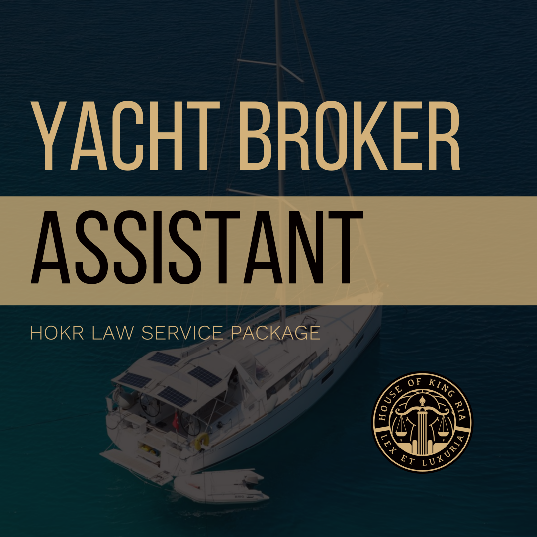 Navigate the hurdles of short-term yacht chartering with confidence and make your summer worthwhile. Our Yacht Broker Assistant kit equips your team with curated expert guidance and documentation designed to close premium yacht leasing agreements for affluent clients while maintaining the discretion and professionalism they expect.