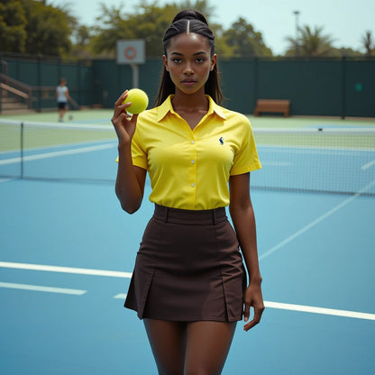 Tennis is an elegant interplay of polarities divided in an aesthetically pleasing field. As spectators anticipate the highest calibre of your tennis skills, it's equally important to look the part. Amplify your creative genius with the Tennis Court Drip, an exclusive collection of 100 AI-generated design prompts made for discerning designers. Whether you're making menswear or womenswear, this companion combines contemporary fashion with technical excellence to help you create timeless tennis pieces.